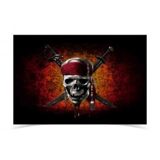 Pirates of the Caribbean flag with swords