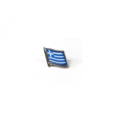 Silver Pin Greek Flag 1,5cm