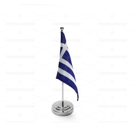 Mini table stand with Greek flag