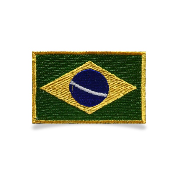 Κεντητό σηματάκι Βραζιλία 8cm*5cm