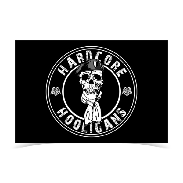 PAOK - HARDCORE HOOLIGANS Flag