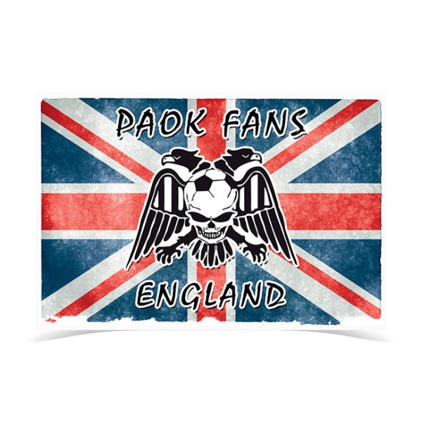 PAOK FANS ENGLAND Flag