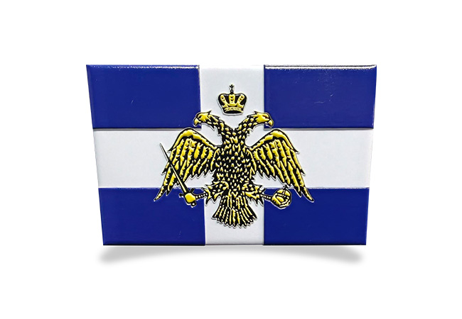 Magnet_Ellas_Byzantio_Anaglyfo Μαγνητάκι Ελλάς Βυζάντιο Ανάγλυφο 7.8cm*5.4cm